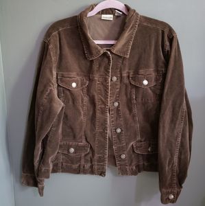 Chico's brown suede like jacket